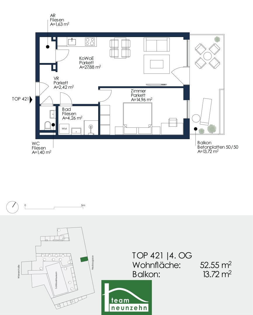 Wohnung zur Miete 628 € 2 Zimmer 52,6 m²<br/>Wohnfläche 4.<br/>Geschoss Neubaugasse 43 Lend Graz 8020