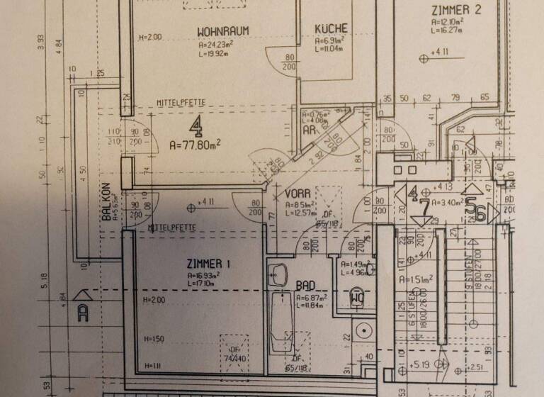 Wohnung zur Miete 791 € 3 Zimmer 77,8 m² 1. Geschoss Pölfing-Brunn 8544