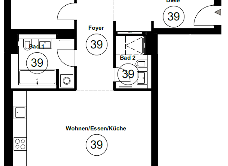 Wohnung zur Miete 2.860 € 4,5 Zimmer 110 m² 1. Geschoss frei ab sofort Friedrichshain Berlin 10243