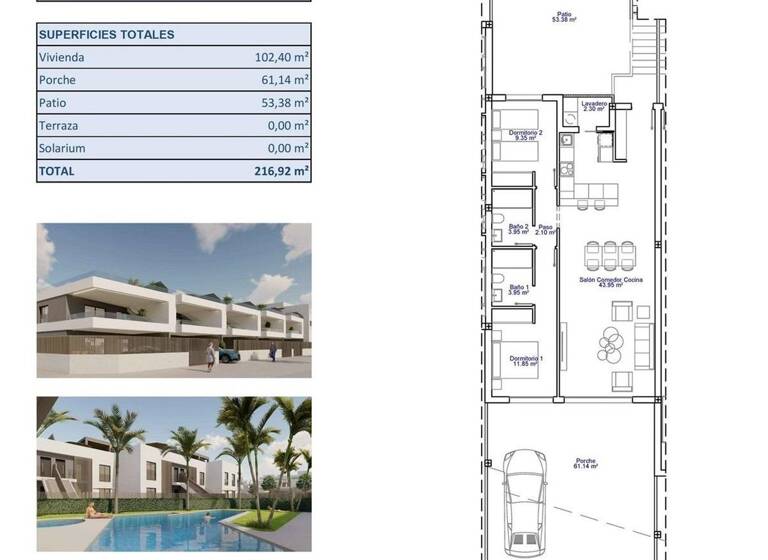 Haus zum Kauf 395.000 € 102 m² Pilar de la Horadada 03190