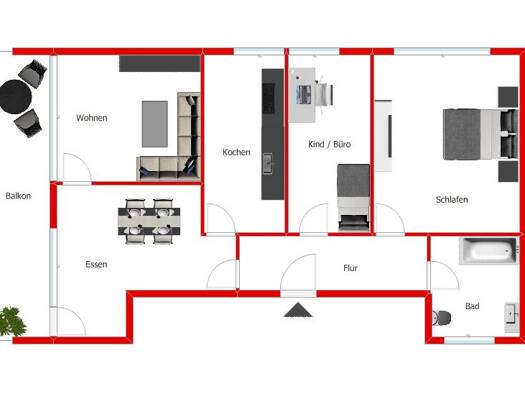 Wohnung zur Miete 650 € 3 Zimmer 82 m² 1. Geschoss frei ab 01.11.2026 Pottum 56459