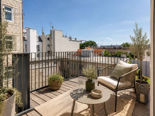 Terrassenwohnung zum Kauf - Erstbezug 783.700 € 3 Zimmer 72,9 m² 3. Geschoss Währing 1180