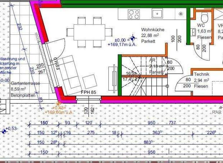 Reihenmittelhaus zum Kauf - Erstbezug 439.000 € 4,5 Zimmer 111,7 m² Hainburger Straße Fischamend 2401