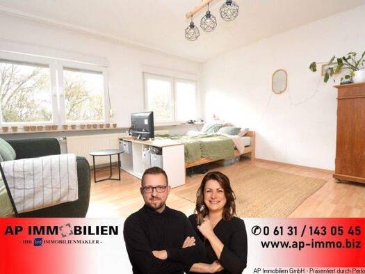 Studio zur Miete 430 € 1 Zimmer 29,7 m² frei ab 15.04.2026 Hechtsheim Mainz 55129