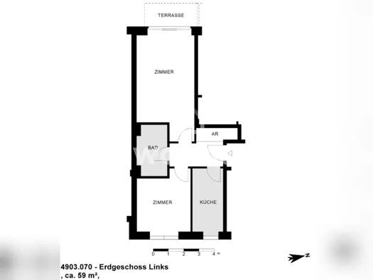 Wohnung zur Miete Tauschwohnung 440 € 2 Zimmer 59 m² EG Neuengamme Hamburg 21033