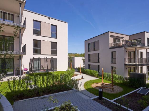 Wohnung zum Kauf - Neubau provisionsfrei 564.000 € 3 Zimmer 87,5 m² 1. Geschoss Auggener Weg 6 a Müllheim Müllheim im Markgräflerland 79379
