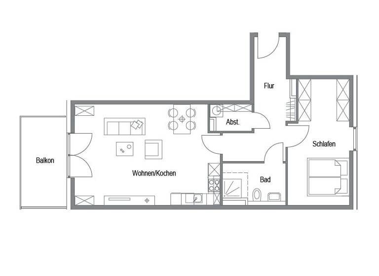 WG-Zimmer zur Miete 835 € 2 Zimmer 77,1 m² EG Alte Weinstraße 5 Butzbach 35510
