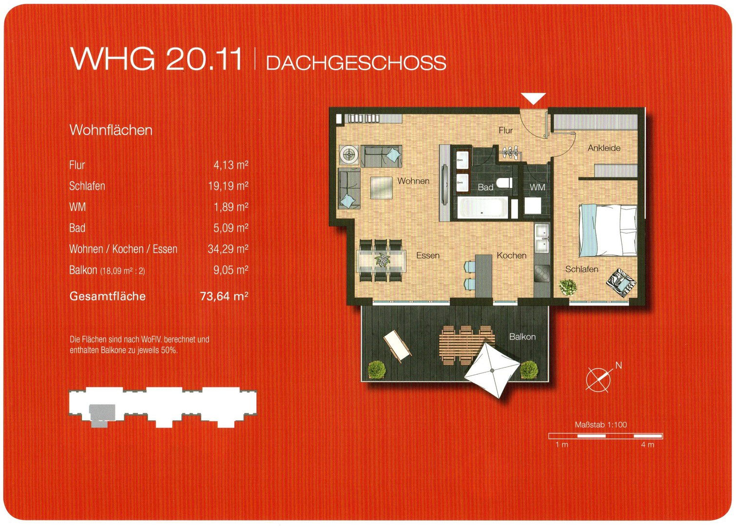 Wohnung zum Kauf provisionsfrei 249.000 € 2 Zimmer 73 m²<br/>Wohnfläche 4.<br/>Geschoss Carl-Schurz-Str. 20 Bad Kreuznach Bad Kreuznach 55543