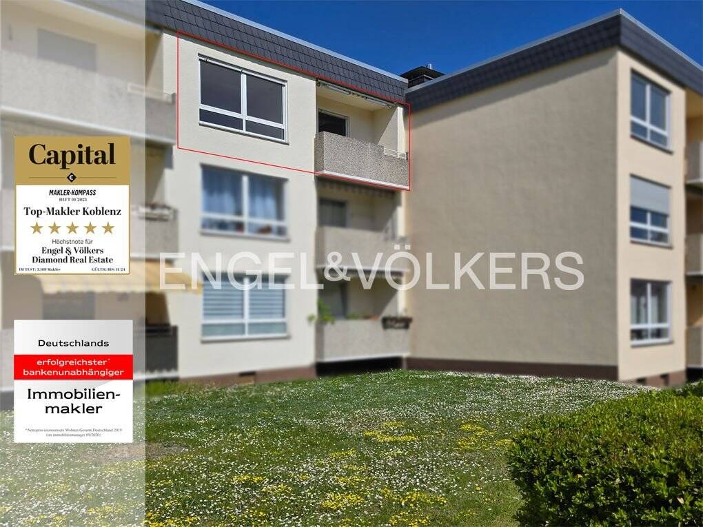 3-Zi.-Wohnung mit Balkon und TG-Stellplatz in begehrter Lage – Koblenz – Bild 1 von 10