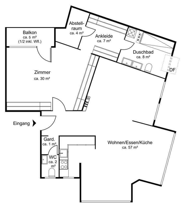 Wohnung zum Kauf 945.000 € 2 Zimmer 111 m²<br/>Wohnfläche 01.06.2025<br/>Verfügbarkeit Winterhude Hamburg 22303