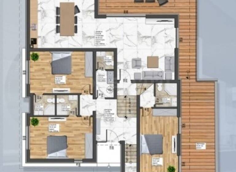 Reihenmittelhaus zum Kauf 524.800 € 4 Zimmer 328 m² Belashtitsa