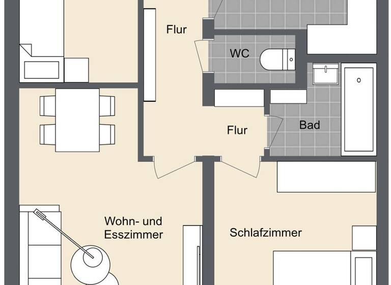 Wohnung zum Kauf 224.900 € 3,5 Zimmer 67,1 m² 2. Geschoss Ludwigsfeld Neu-Ulm / Ludwigsfeld 89231