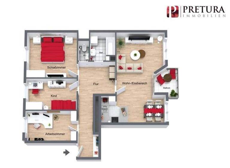 Wohnung zum Kauf 400.000 € 4 Zimmer 86 m² 3. Geschoss Oststadt Mannheim / Schwetzingerstadt Oststadt 68165