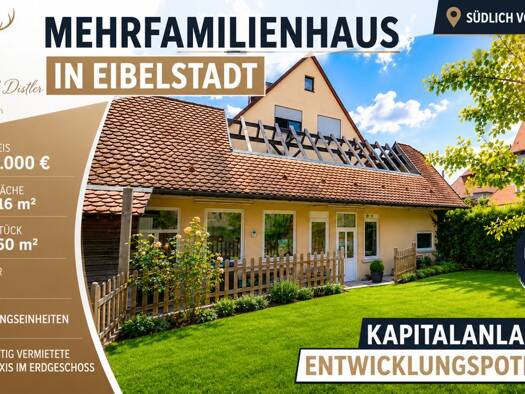 Mehrfamilienhaus zum Kauf als Kapitalanlage geeignet 1.595.000 € 14 Zimmer 616,9 m² 750 m² Grundstück Eibelstadt 97246