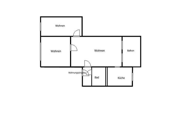 Wohnung zur Miete 270 € 3 Zimmer 56,2 m² 5 Geschosse frei ab sofort Schillerstraße 47 Adorf 08626