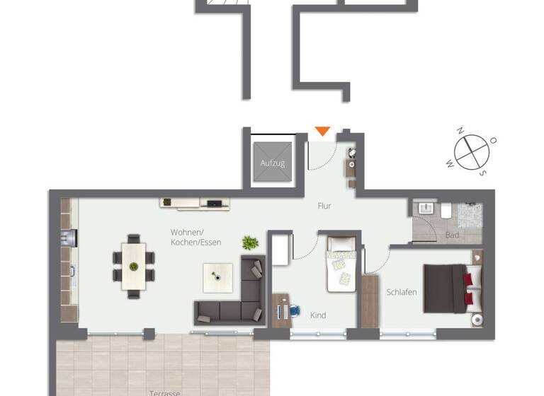 Wohnung zur Miete - Erstbezug 1.250 € 3,5 Zimmer 83,5 m² frei ab sofort Hagnau am Bodensee 88709