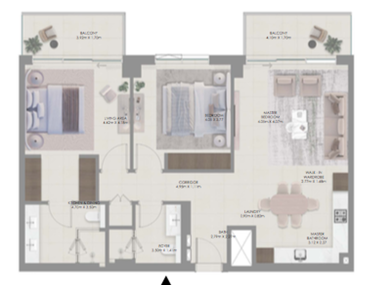 Wohnung zum Kauf 774.617 € 3 Zimmer 114,2 m² Dubai