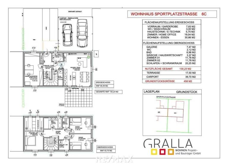 Einfamilienhaus zum Kauf - Erstbezug 398.000 € 5 Zimmer 130,2 m² 443 m² Grundstück Linienweg 1 Gralla 8431