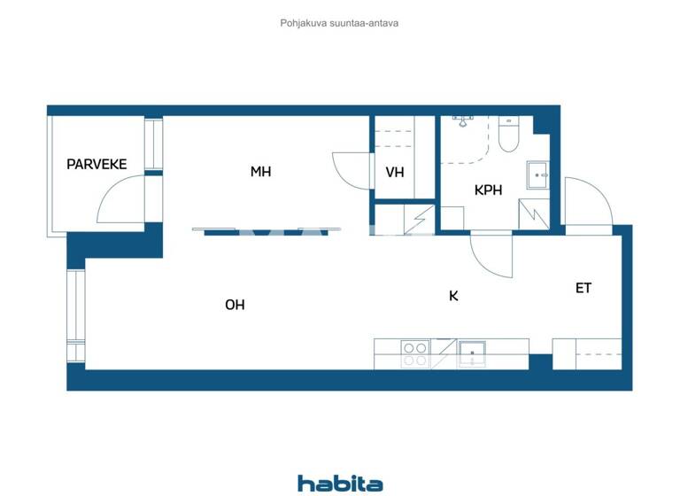 Wohnung zum Kauf 152.000 € 2 Zimmer 43 m² 8. Geschoss Lipporannantie 9 Oulu 90500