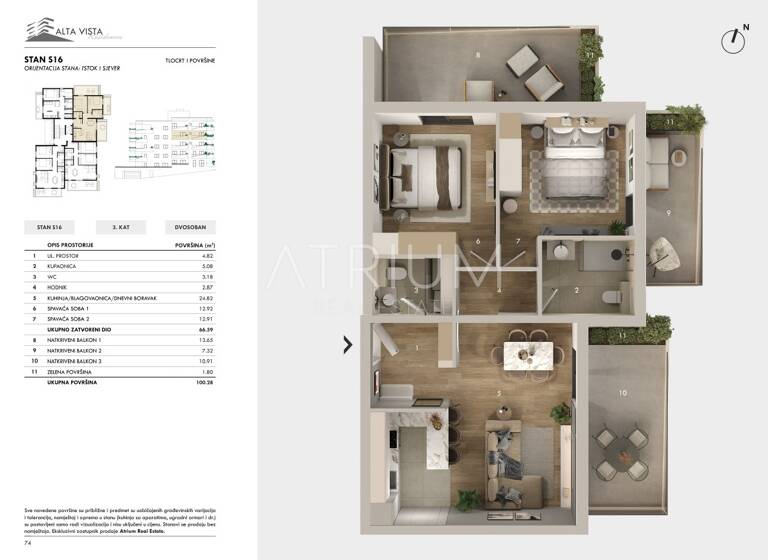 Wohnung zum Kauf 294.000 € 2 Zimmer 3. Geschoss Seget 21220