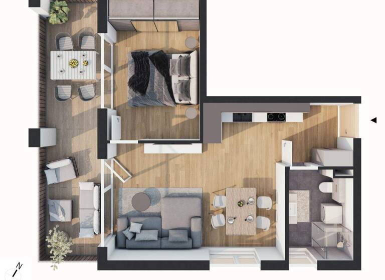 Wohnung zum Kauf - Neubau provisionsfrei 330.000 € 2 Zimmer 48,4 m² 3. Geschoss Franz-Prantl-Park 2 Jenbach 6200