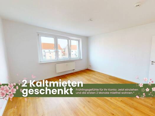 WG-Zimmer zur Miete 359 € 3 Zimmer 59,5 m² 1. Geschoss frei ab sofort Nordstr. 13 Lutherstadt Wittenberg 06886