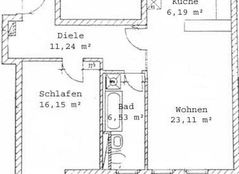 Wohnung zum Kauf 157.500 € 2 Zimmer 61,3 m²<br/>Wohnfläche 2.<br/>Geschoss ab sofort<br/>Verfügbarkeit Poststraße 30 Löbtau-Süd Dresden 01159