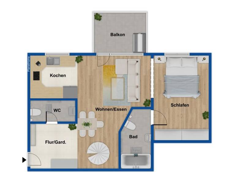 Penthouse zum Kauf 250.000 € 2 Zimmer 93 m²<br/>Wohnfläche Friedlingen Weil am Rhein 79576