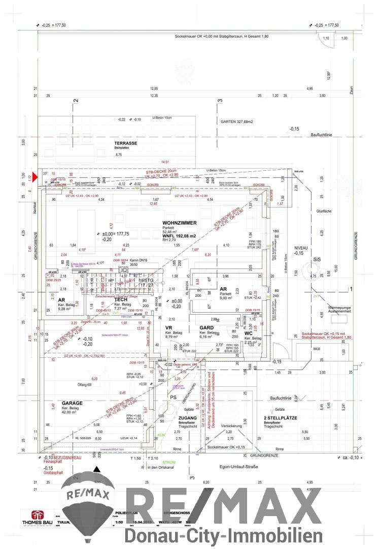 Einfamilienhaus zur Miete 2.536 € 4 Zimmer 192 m²<br/>Wohnfläche 519 m²<br/>Grundstück Tulln an der Donau 3430