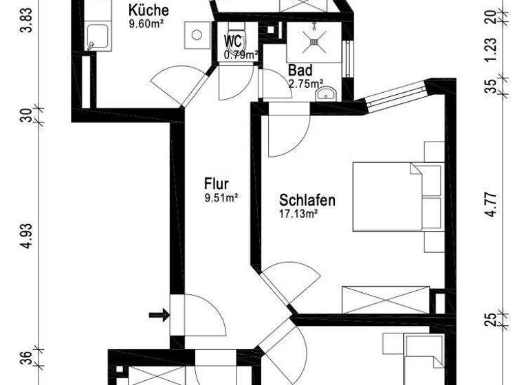 Wohnung zum Kauf 349.000 € 3,5 Zimmer 84 m² 3. Geschoss Blücherplatz Kiel 24105