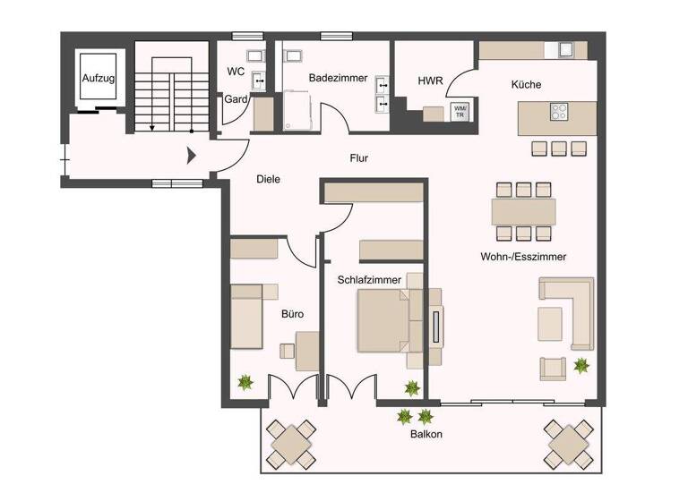 Wohnung zum Kauf 639.000 € 3 Zimmer 128,6 m² City Bayreuth 95444