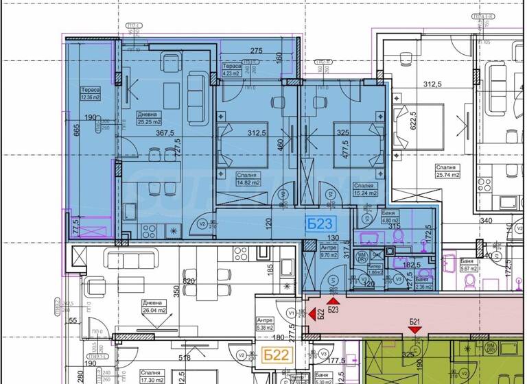 Studio zum Kauf 380.900 € 3 Zimmer 119,1 m² Sofia