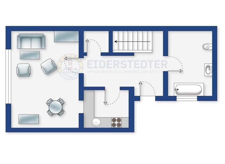 Wohnung zum Kauf 315.000 € 2 Zimmer 49,9 m²<br/>Wohnfläche EG<br/>Geschoss Sankt Peter-Ording 25826