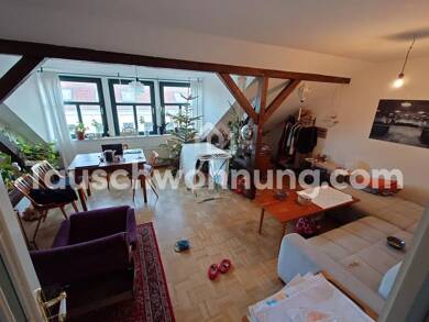 Wohnung zur Miete Tauschwohnung 700 € 3 Zimmer 89 m² Dachgeschoss, 5. Geschoss Plagwitz Leipzig 04229