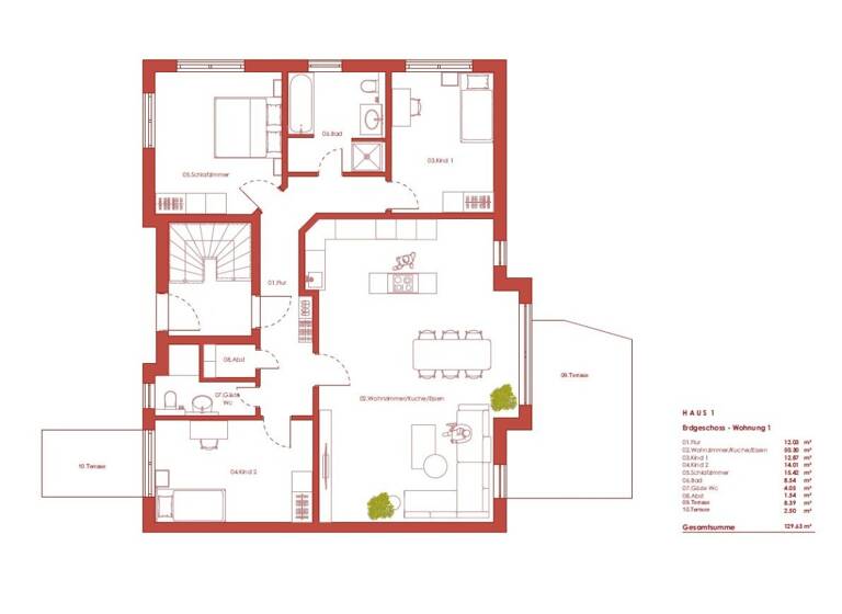 Wohnung zum Kauf provisionsfrei 635.500 € 4 Zimmer 119,4 m²<br/>Wohnfläche Falkenheim Nürnberg 90469