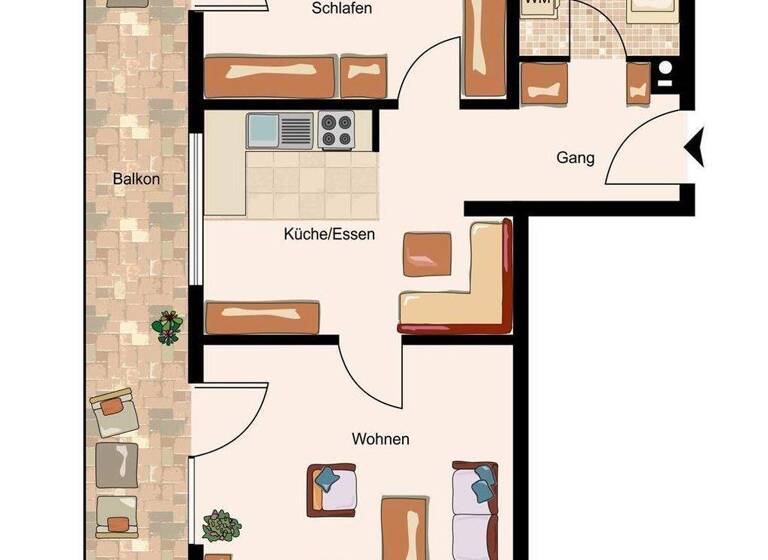 Wohnung zur Miete 440 € 2 Zimmer 70 m² frei ab sofort Riedenburg Bad Füssing 94072
