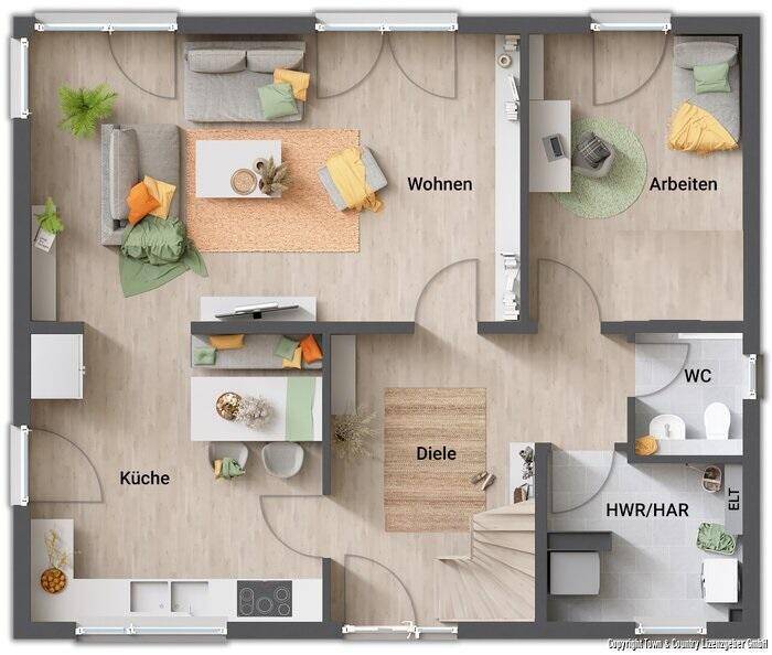 Immobilie in Jettenbach - Strom vom eigenen Dach inklusive: Stadthaus mit viel Glas für viel Licht - mit vielen Grundriss-Varianten sowie in anderen Größen erhältlich - Bild 4