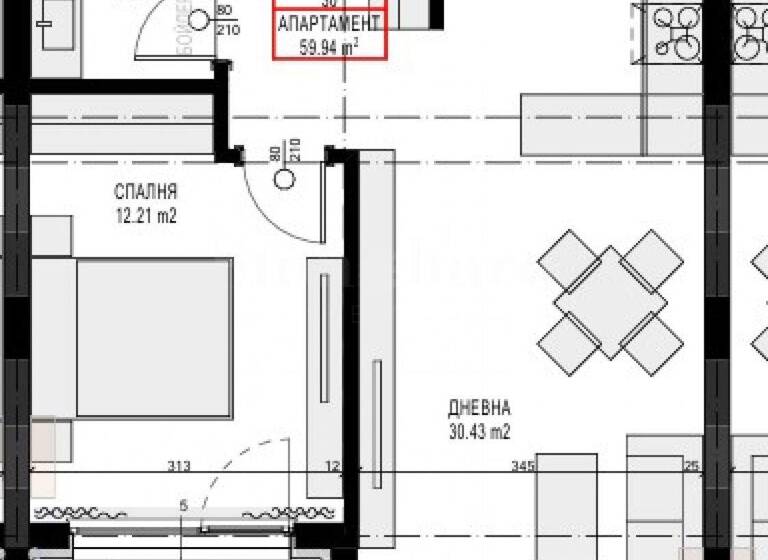 Studio zum Kauf 185.000 € 2 Zimmer 75 m² Sofia