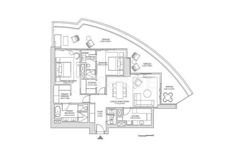 Wohnung zum Kauf 3.200.000 € 4 Zimmer 300 m² EG Dubai