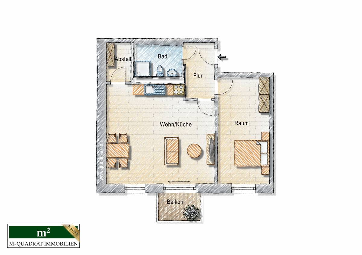 Wohnung zur Miete 660 € 2 Zimmer 65,2 m²<br/>Wohnfläche Beckum Beckum 59269