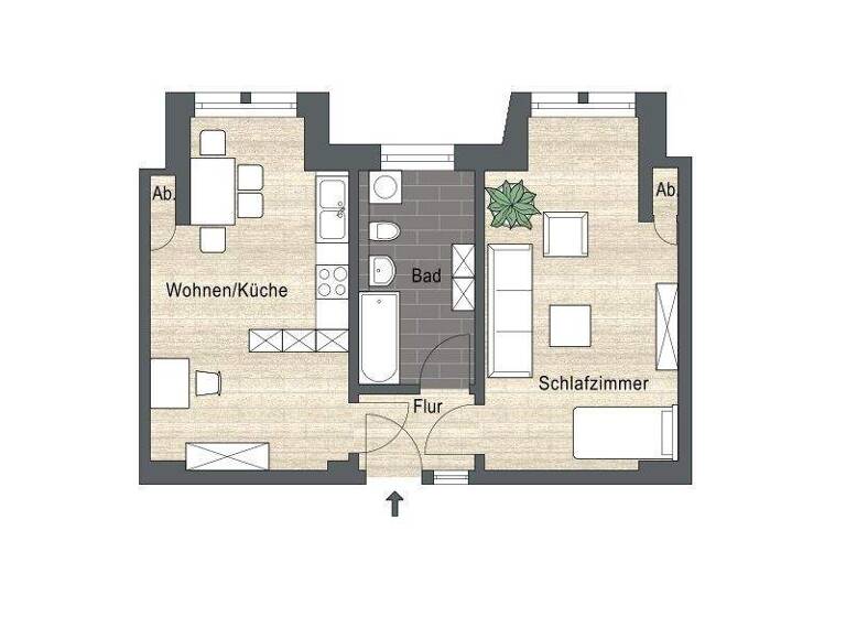 Wohnung zur Miete 719 € 2 Zimmer 51,5 m² 3. Geschoss frei ab 01.06.2026 Fritz-Schulze-Straße 7 Löbtau-Süd Dresden 01159