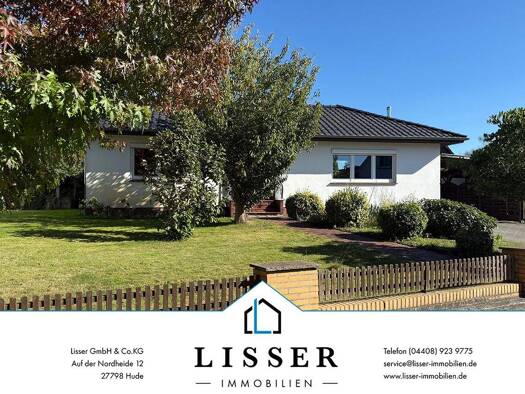 Bungalow zum Kauf 329.900 € 4 Zimmer 125 m² 926 m² Grundstück frei ab sofort Hörneweg 10 Wüsting/Wraggenort Hude (Oldenburg) 27798