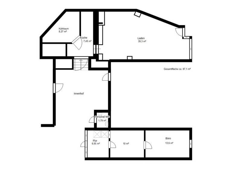 Laden zur Miete 13,78 € 4 Zimmer 39 m² Verkaufsfläche Bad Soden 65812