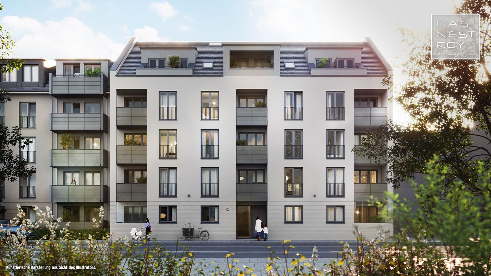 Terrassenwohnung zum Kauf provisionsfrei 884.900 € 3 Zimmer 74,5 m²<br/>Wohnfläche EG<br/>Geschoss ab sofort<br/>Verfügbarkeit Nestroystraße 13 Mittersendling München 81373