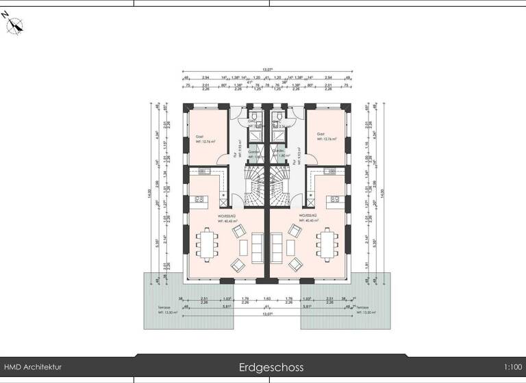 Doppelhaushälfte zum Kauf provisionsfrei 1.695.000 € 6 Zimmer 190 m² 360 m² Grundstück Osdorf Hamburg 22609