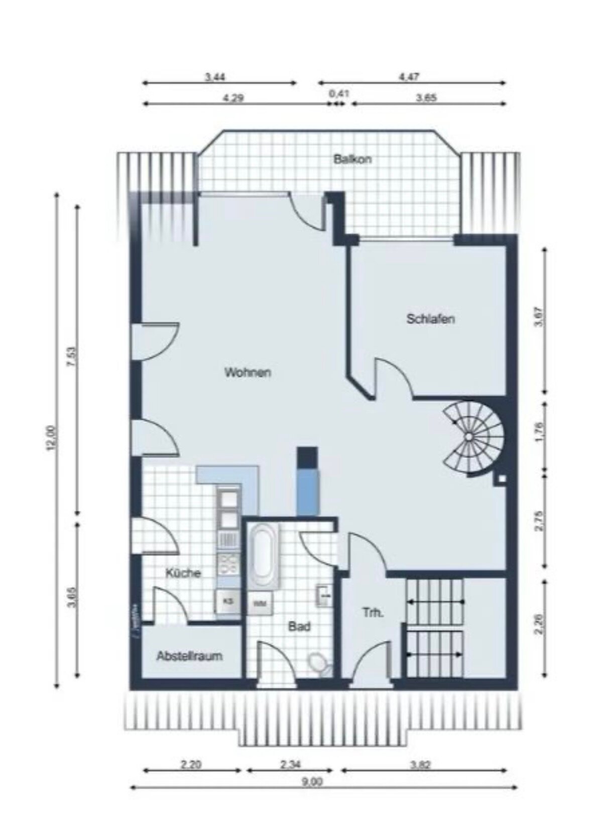 Maisonette zur Miete 1.200 € 3 Zimmer 107 m²<br/>Wohnfläche 2.<br/>Geschoss ab sofort<br/>Verfügbarkeit Albert-Schweitzer-Weg Stadtmitte Grevenbroich 41515