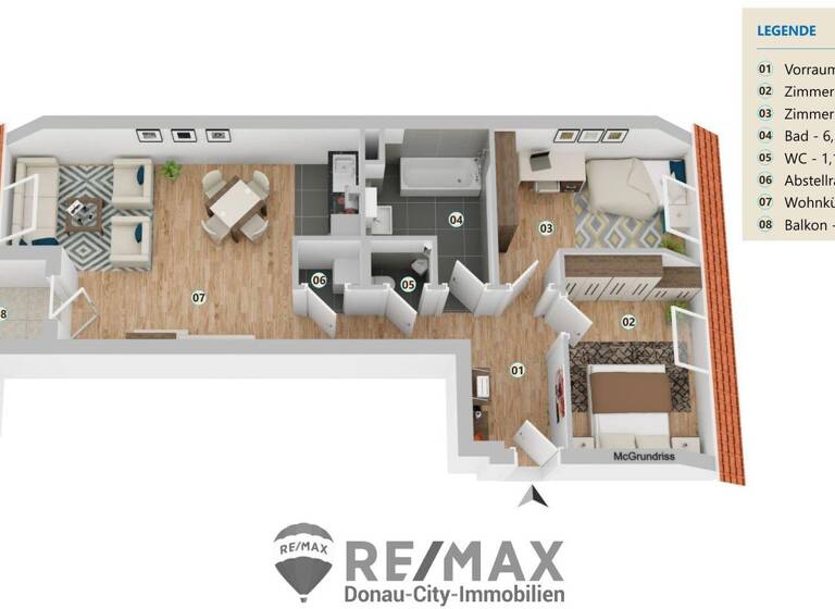 Wohnung zum Kauf 329.000 € 3 Zimmer 66,7 m² 2. Geschoss frei ab 01.04.2030 Wien 1220