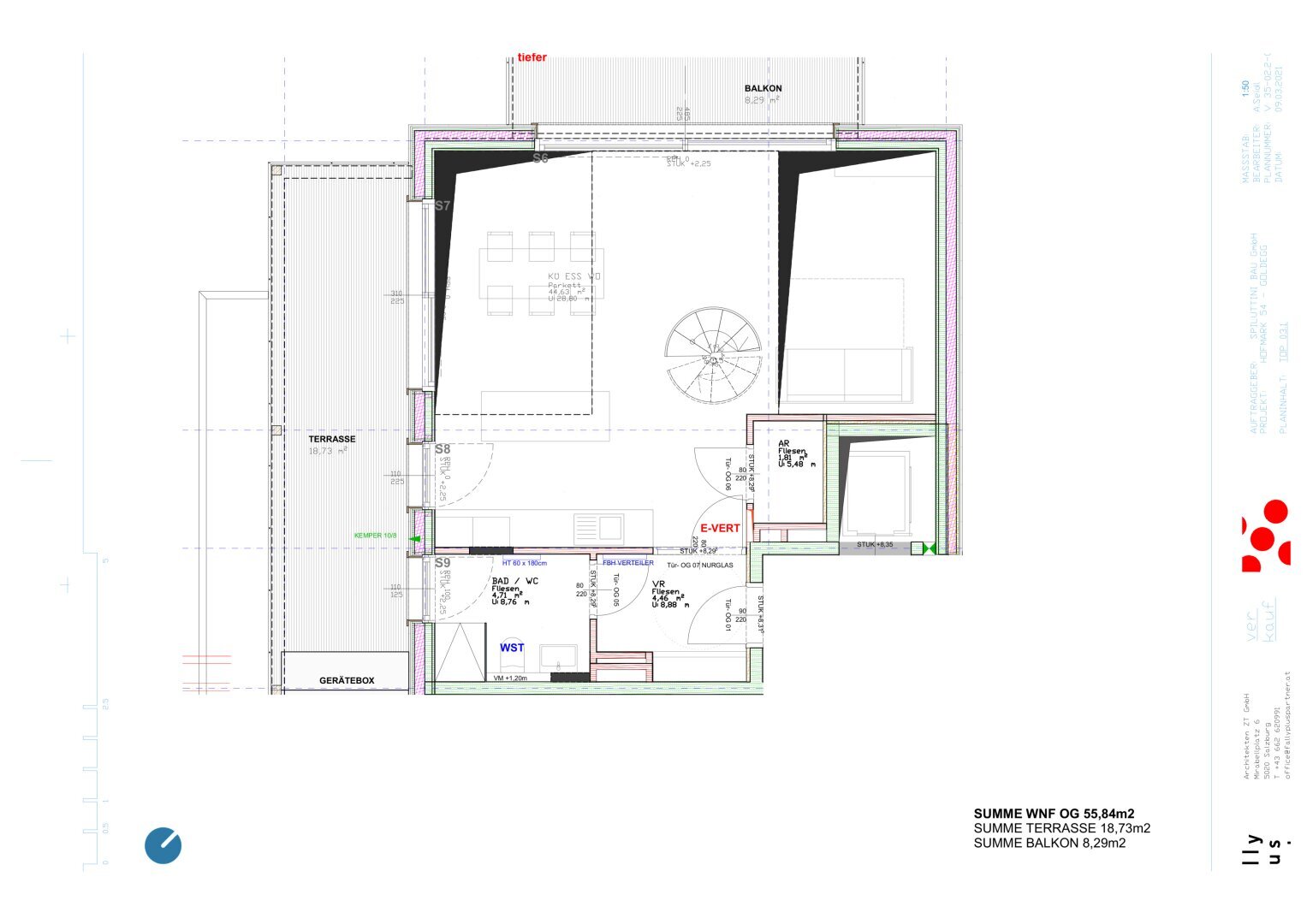 Wohnung zur Miete 1.444 € 2,5 Zimmer 113 m²<br/>Wohnfläche Hofmark 5622