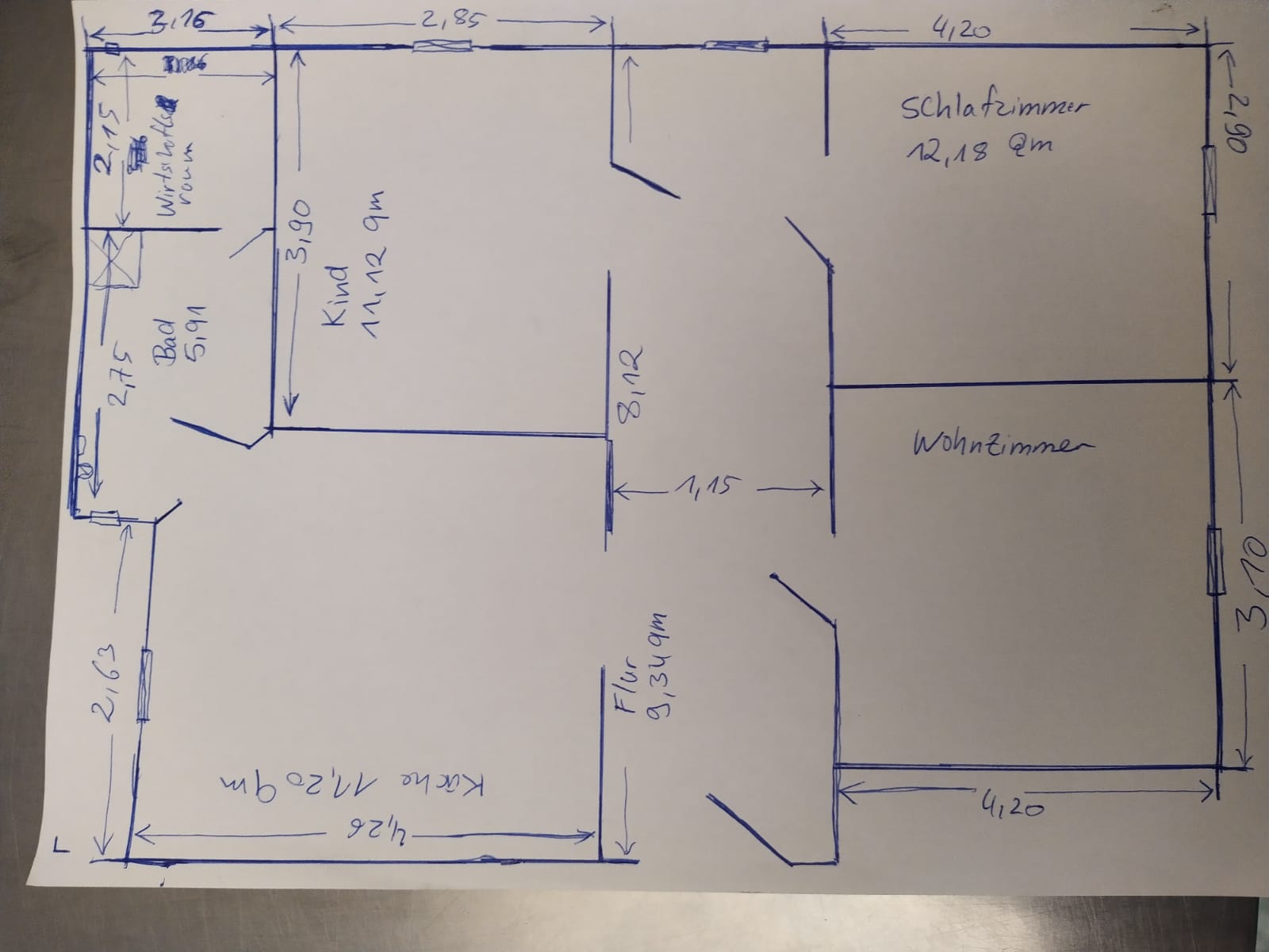 Wohnung zur Miete 420 € 3 Zimmer 70 m²<br/>Wohnfläche 1.<br/>Geschoss ab sofort<br/>Verfügbarkeit Sonnendorf Bad Sulza OT Hermstedt 99518