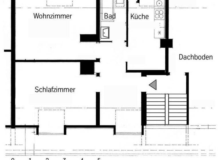 Wohnung zur Miete 419 € 2,5 Zimmer 49,9 m² 3. Geschoss Naatlandstraße 16 Altendorf Essen 45143